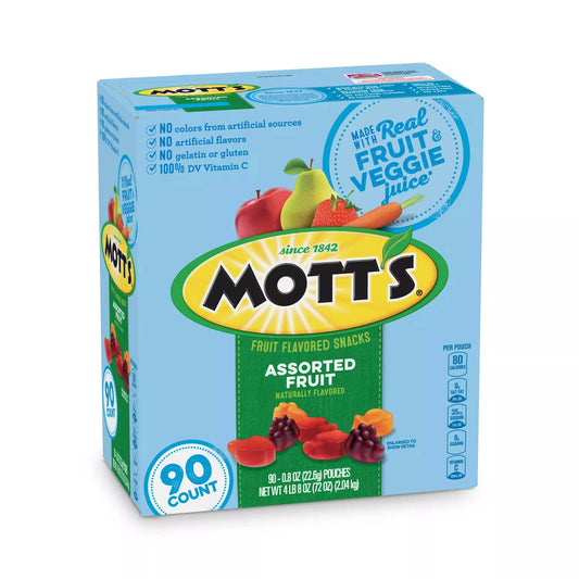 Mott's Medley Assorted Fruit Flavored Snacks (90 ct.), 0.875 oz