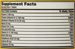 KIRKLAND SIGNATURE One Per Day Super B-Complex with Electrolytes, 1000 Count (Pack of 2)