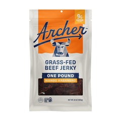 Archer Jerky Grass-Fed Beef Jerky, Mango Habanero, Gluten Free - 16 Oz