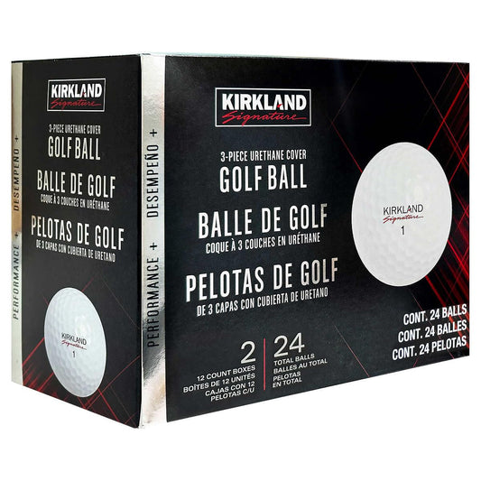 Kirkland Signature Three-Piece Golf Ball Performance Plus,Urethane Cover (24 Count)
