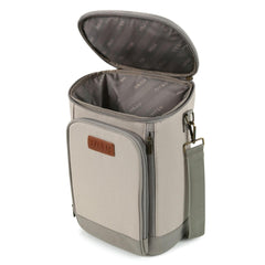 Titan Insulated Bottle Tote – Deep Freeze™ Cooling, Ice Walls®, Leak-Proof Lining, Holds 18 Cans (Beige)