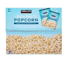 Kirkland Signature Sea Salt Popcorn, 0.65 oz Individual Bags, 36 Count, Gluten Free Kosher Snack Packs, Made with Coconut Oil