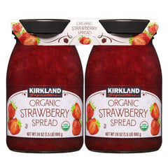 Kirkland Signature Organic Strawberry Spread, 24 Ounce (Pack of 2)