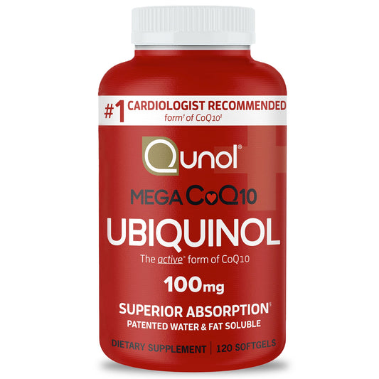 Qunol Mega CoQ10 Softgels, 100 Mg, 120 Count