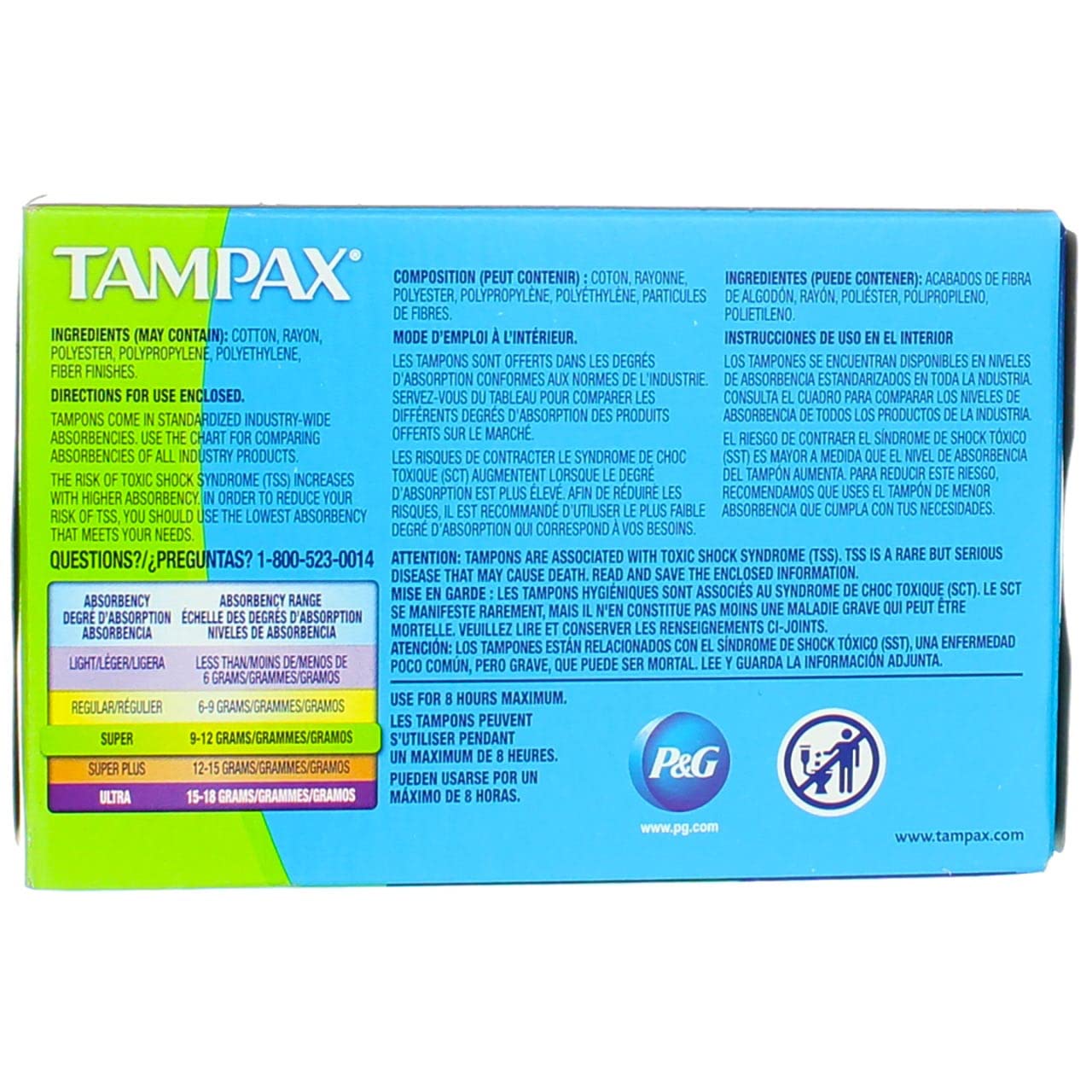 Tampax Super Absorbency Unscented, Easy Carry Purse Size 10 Count Ea. - 12 Packs
