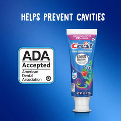 Crest Kid's Advanced Color Changing Toothpaste, Strawberry, 4.2 Ounce (4 Pack)