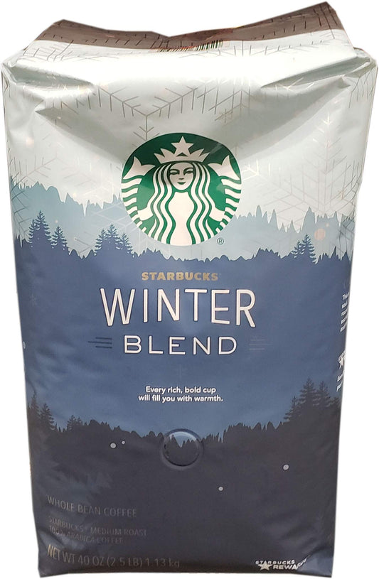 Starbucks Winter Blend Whole Bean Coffee, 40 Oz