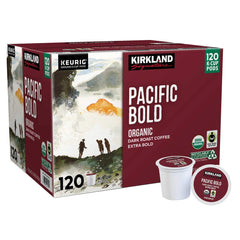 Kirkland Signature Coffee Organic Pacific Bold K-Cup Pod, 120 Count
