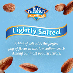 Blue Diamond Almonds Low Sodium Lightly Salted Snack Nuts, 40 Oz Resealable Bag (Pack of 2)