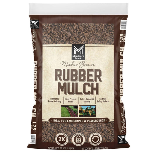 Member's Mark Brown Rubber Mulch, 1.25 Cubic Feet