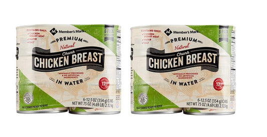 Member's Mark Premium Chunk Chicken Breast (12.5 Ounce, 6 Count) Pack of 2