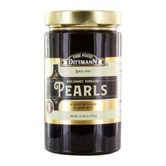 Balsamic Vinegar Pearls, 24.69 oz Jar  Rich Balsamic Vinegar Flavor from Modena  Ideal for Salads, Carpaccio, Cheese & Desserts