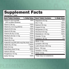 KIRKLAND Signature Adult 50+ Multi Vitamins & Minerals, 400 Tablets (2 Pack)