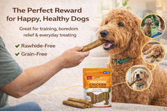 Rewardables Chicken Dog Chews, Rawhide-Free Dental Treats, 10pk 7" 2.4lb