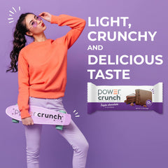 Power Crunch Triple Chocolate Protein Bars, 12 Ct, 1.4 oz Each