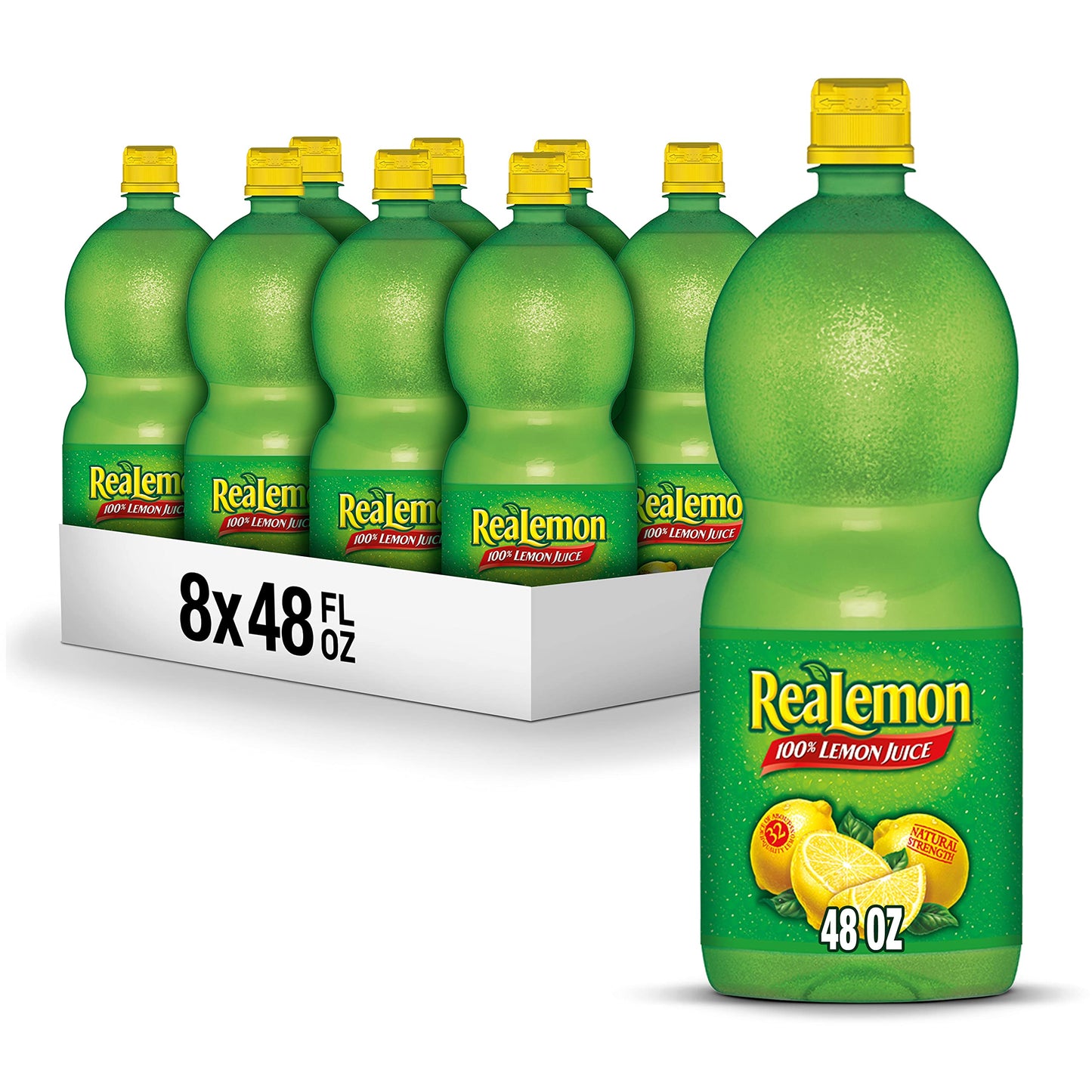 ReaLemon 100 Percent Lemon Juice, 48 fl oz bottle (Pack of 8)