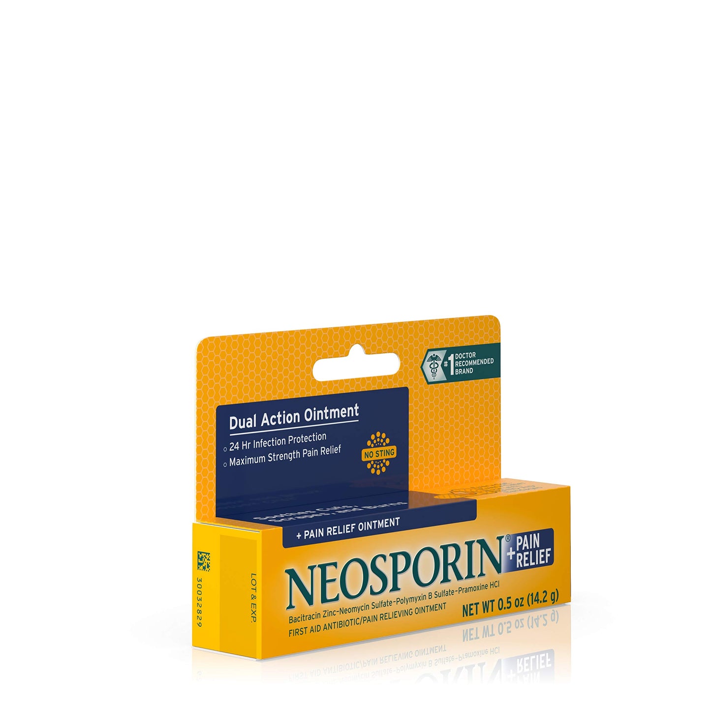 Neosporin + Maximum-Strength Pain Relief Dual Action Ointment, First Aid Topical Antibiotic & Analgesic Ointment for 24-Hour Infection Protection with Bacitracin Zinc & Pramoxine HCl.5 oz(Pack of 7)