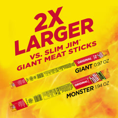 Slim Jim Monster Smoked Jerky Sticks, Original Flavor, 1.94 oz., 18-ct