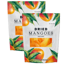 Dried Mangoes, Sweetened – 35 oz Resealable Bag (Pack of 2) Delicious Tropical Dried Fruit Snacks – Low Fat & Gluten Free – Naturally Fat Free Bulk Pack for Healthy Snacking - Total 70 oz