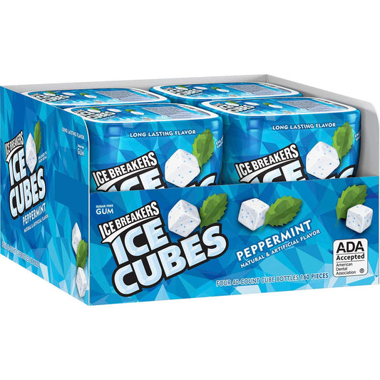 An Item of Ice Breakers Ice Cubes Gum Peppermint (40 ct., 4 pks.) - Pack of 2 - Bulk Disc