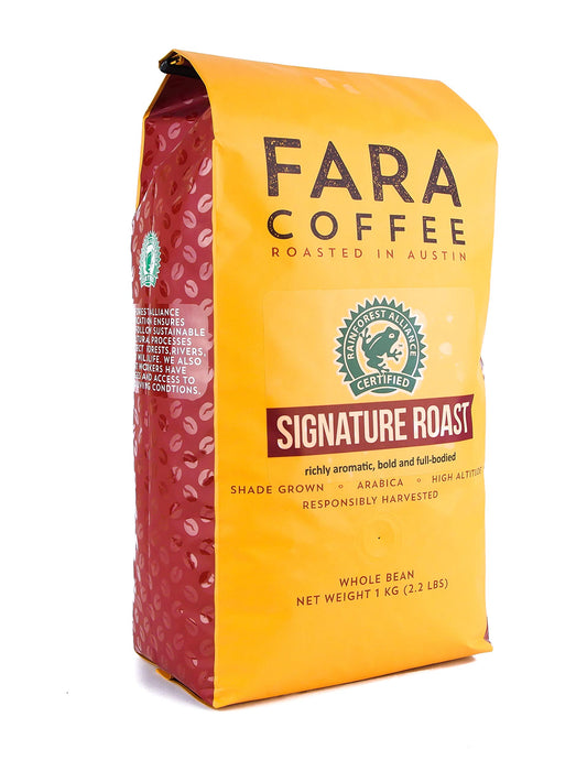 Fara Coffee, Whole Bean (Signature Roast, (Medium/Dark), 2.2 Lb)
