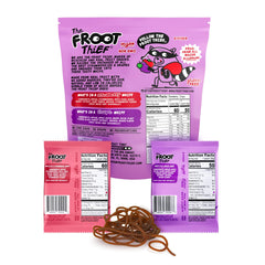 The FROOT Thief Real Fruit Snack Whips BIG Variety Pack, Nut Free, Individual Bags for Kids School Lunches, 10xStrawberry, 10xGrape