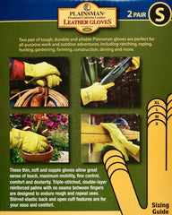 Plainsman Leather Gloves - 2 Pair - Small
