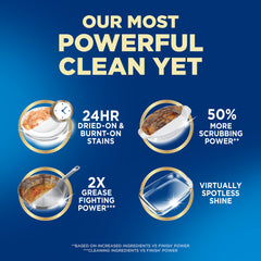 Finish Ultimate Quantum Dishwasher Pods, New & Improved Formula, Dishwasher Detergent Dish Soap, Removes Burnt-On & Dried-On Stain, Degreasing & Scrubbing Power, Fresh Scent, 47 Count