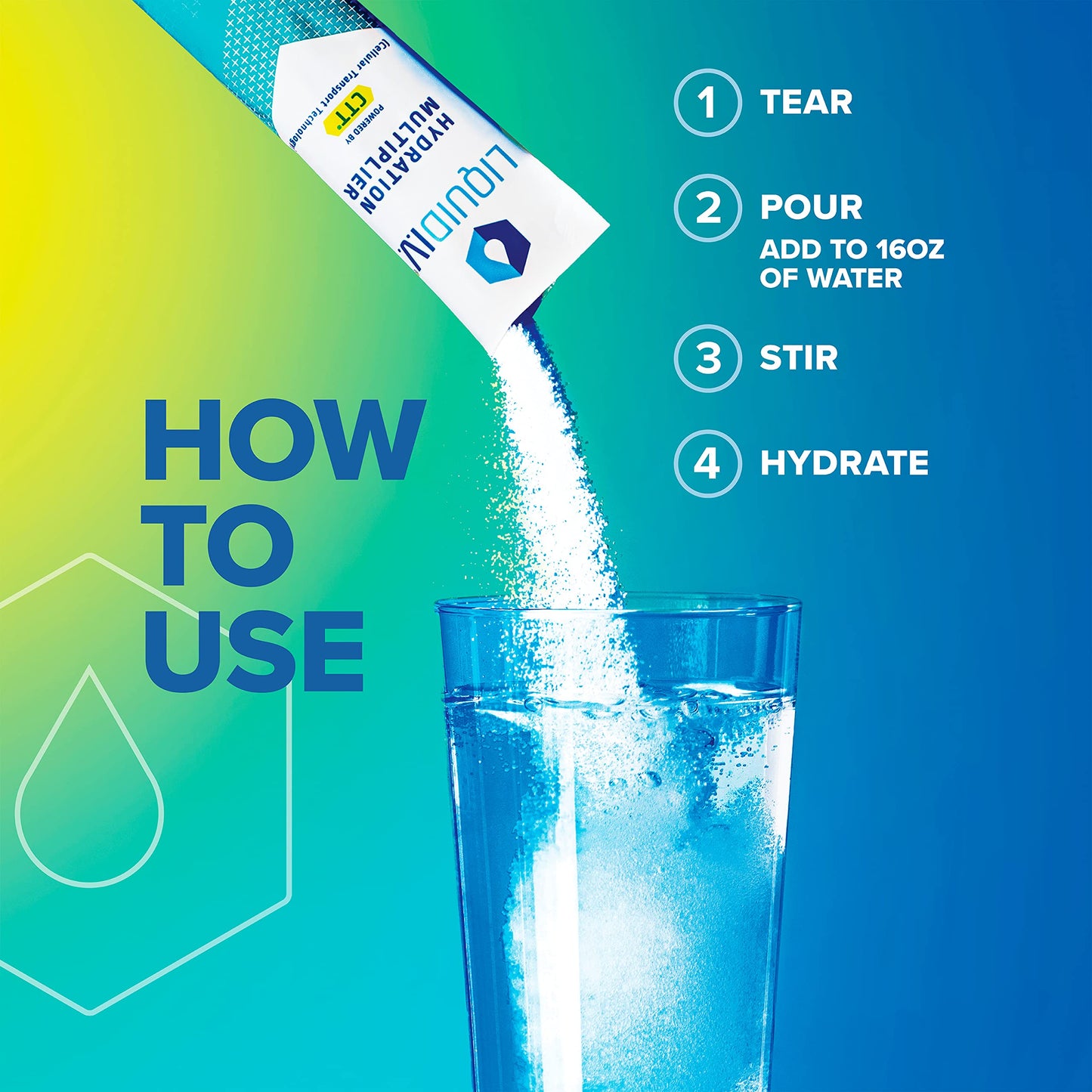 Liquid I.V. Hydration Multiplier - Strawberry Lemonade - Hydration Powder Packets | Electrolyte Drink Mix | Easy Open Single-Serving Stick | Non-GMO |16 Sticks