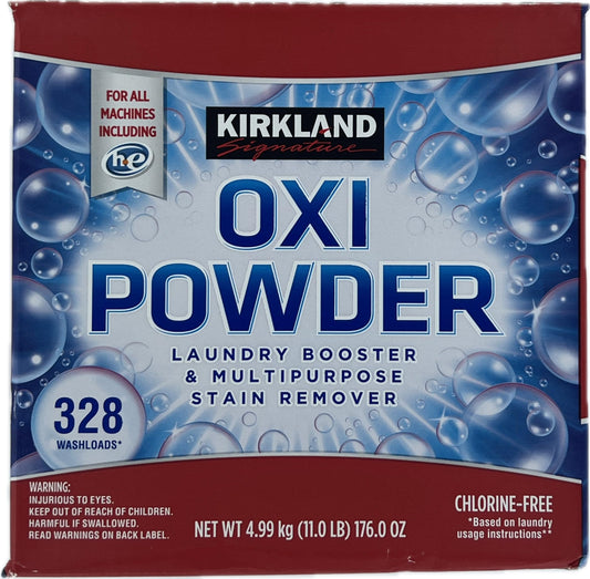 Kirkland Signature Oxi Powder Laundry Booster & Multipurpose Stain Remover, 11lb