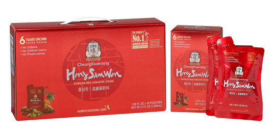 Six-Year Grown Korean Red Ginseng Drink (30 Pk)