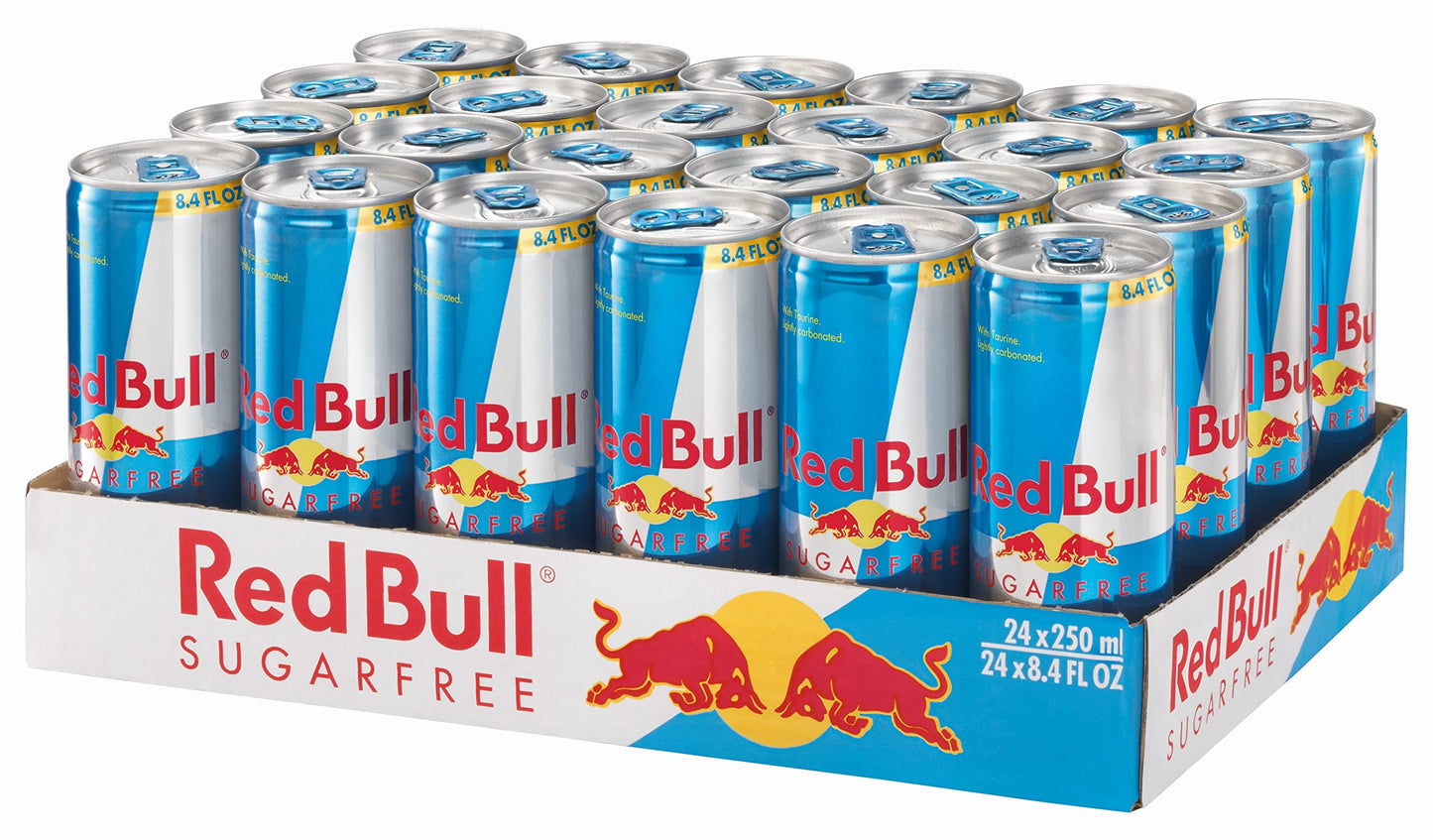 Red Bull Sugar Free Energy Drink, 8.4 Fl Oz Cans, 24 Pack