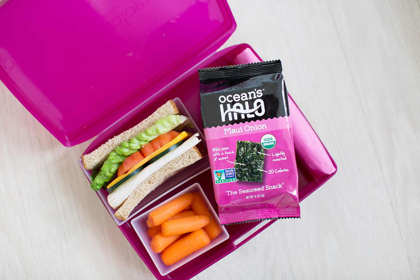Ocean's Halo Seaweed Snacks (Maui Onion) 1 case of 12 units