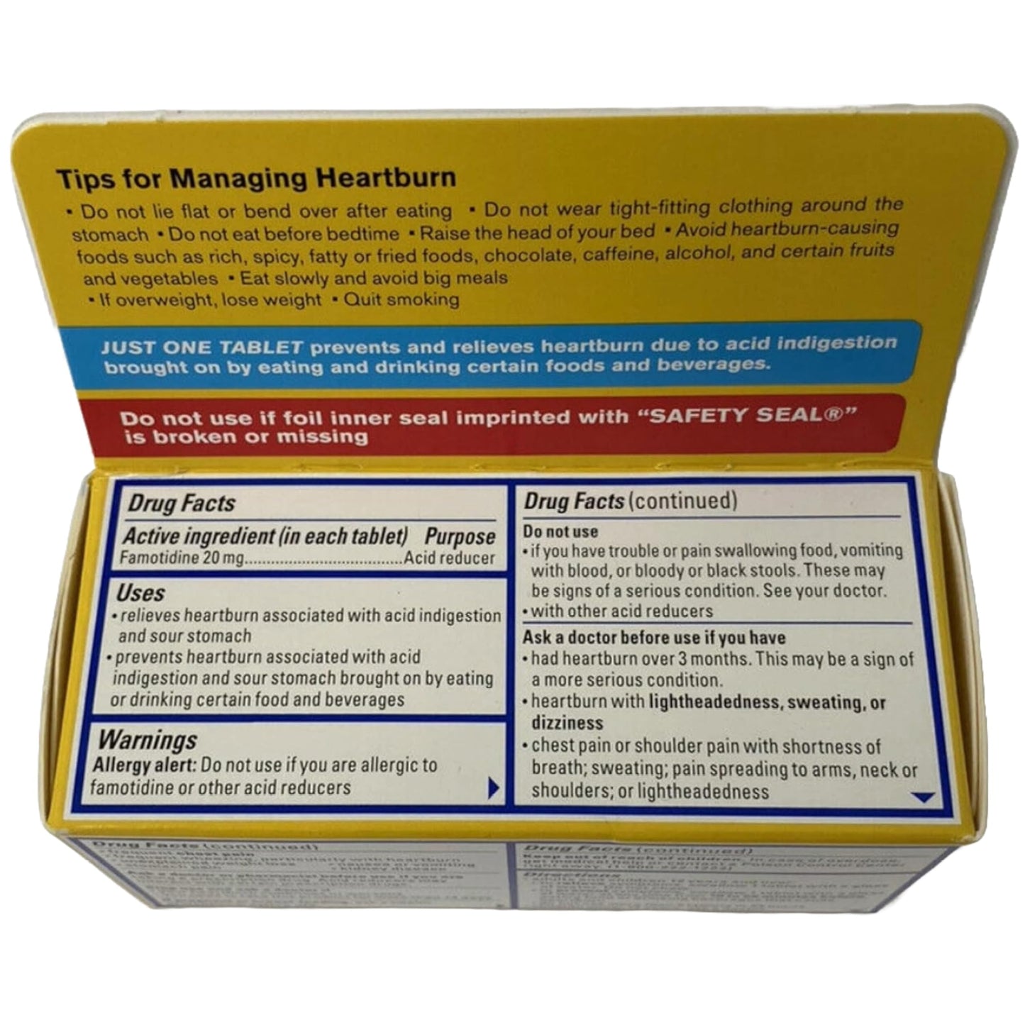 Pepcid AC Acid Reducer Maximum Strength Tablets, (100 Count Total)