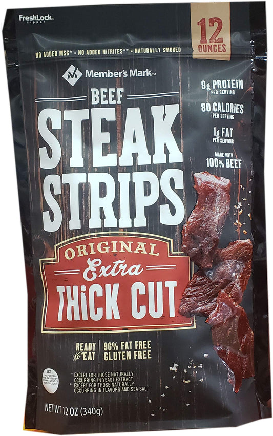 Member's Mark Steak Strips Extra Thick Cut 12 ounce