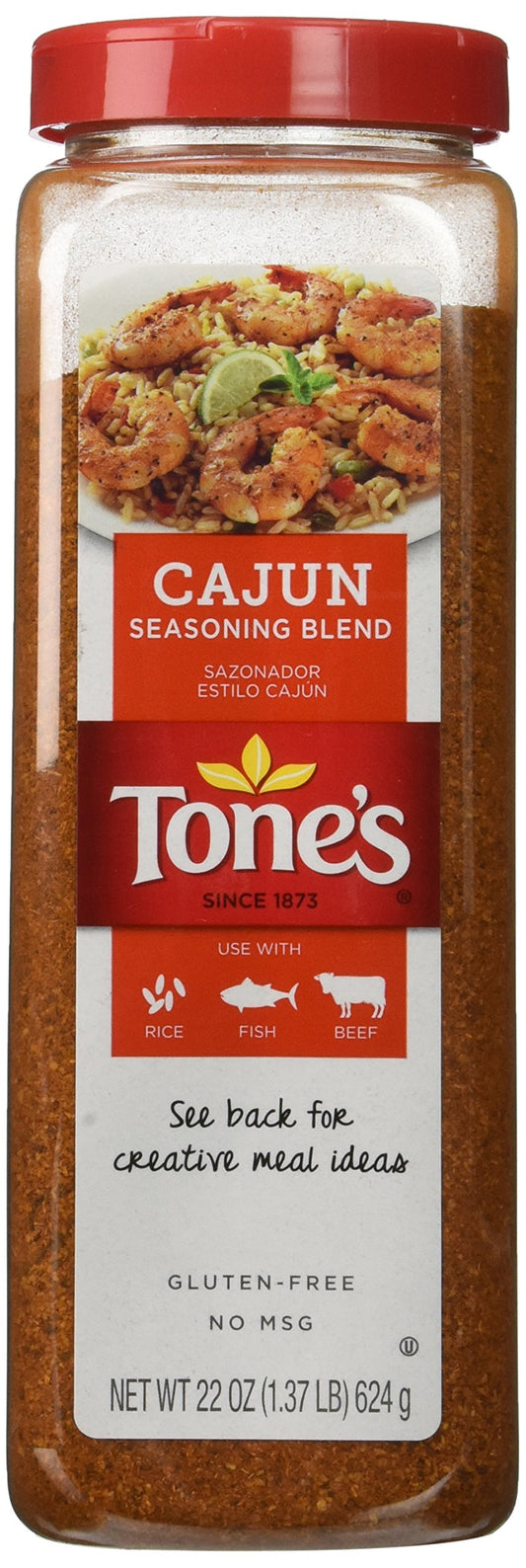 Tone's Cajun Seasoning - 22 Ounce shaker