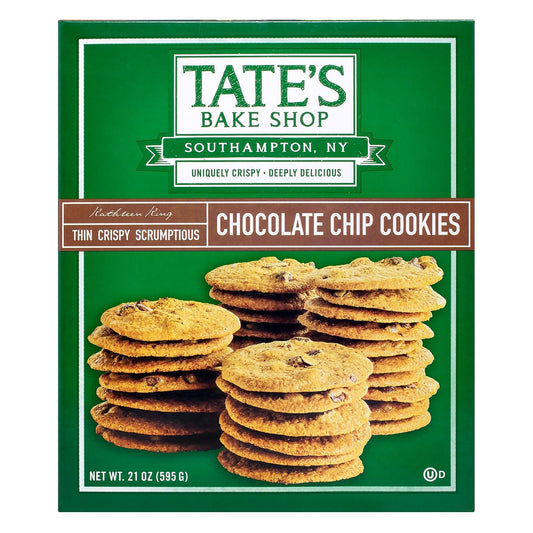 Tate's Bake Shop thin crispy scrumptious Chocolate Chip Cookie Box, 21 Ounce