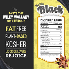 Wiley Wallaby Licorice 24 Ounce Classic Gourmet Soft & Chewy Australian Black Licorice Candy Twists, 1 Pack