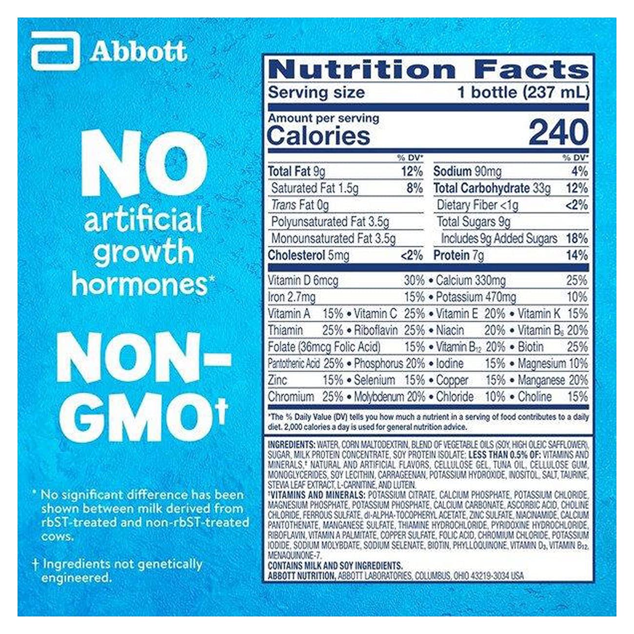 PediaSure Grow & Gain with Immune Support, Kids Protein Shake, 27 Vitamins and Minerals, 7g Protein, Helps Kids Catch Up On Growth, Non-GMO, Gluten-Free, Vanilla, 8 Fl Oz (Pack of 24)