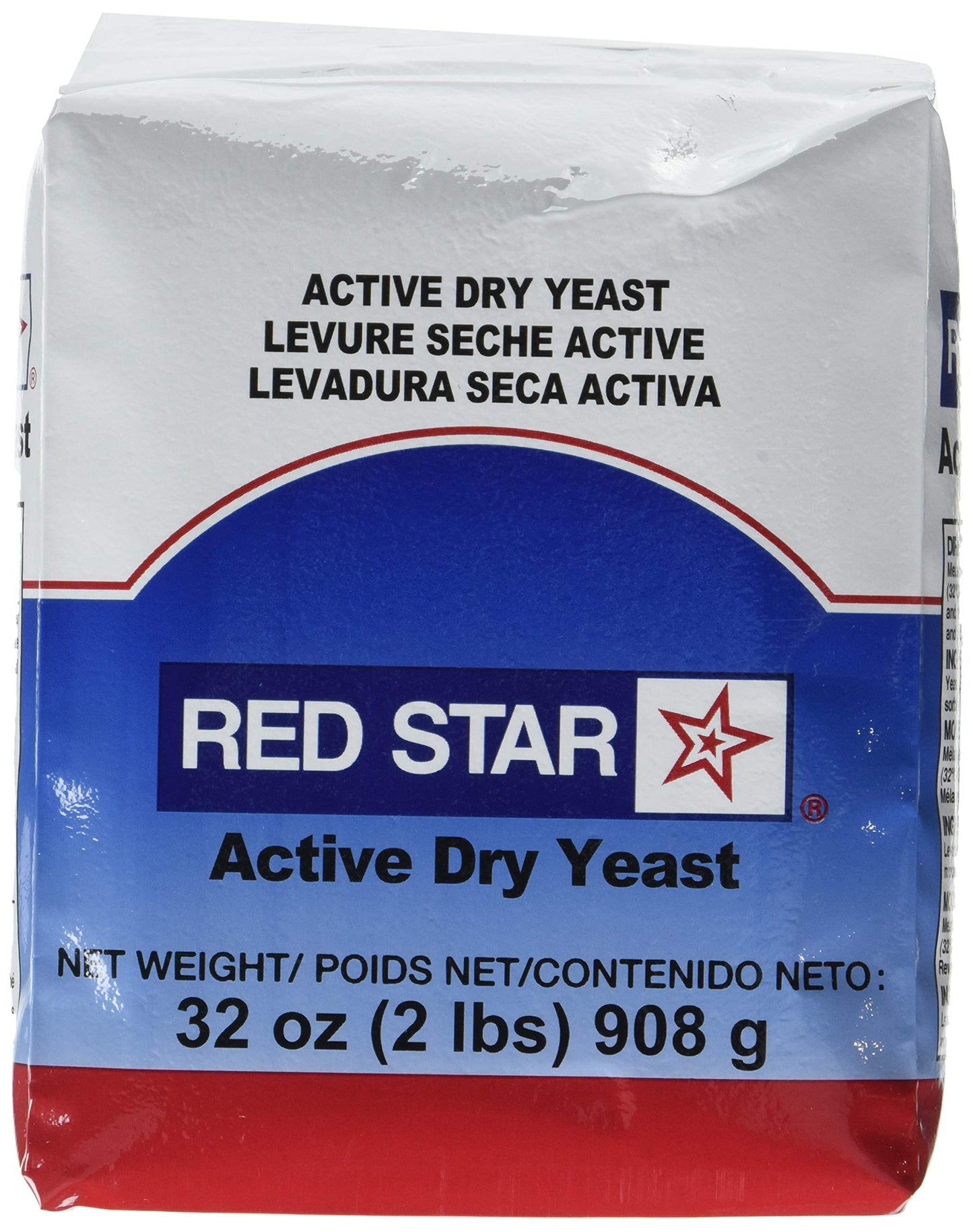 Red Star Active Dry Yeast, 32 oz Pouch, (Pack of 3)