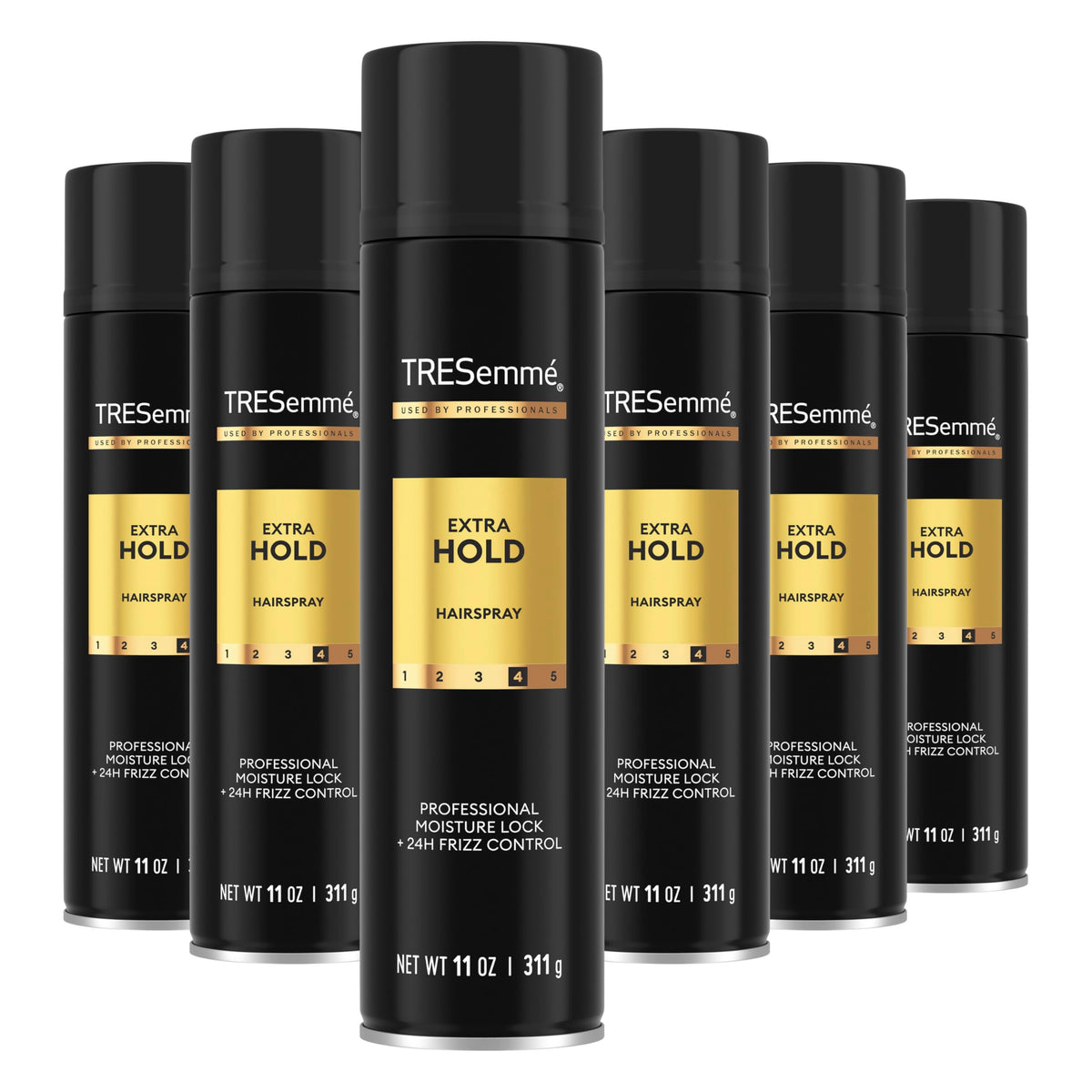TRESemm TRES Two Hair Spray 6 Count Extra Hold for Maximum Hold thats Never Sticky or Stiff Humidity Resistant Hairspray that Sprays on Dry 11 oz