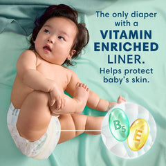 Pampers Pure Baby Diapers, Size 3 (16-28 lbs), 168