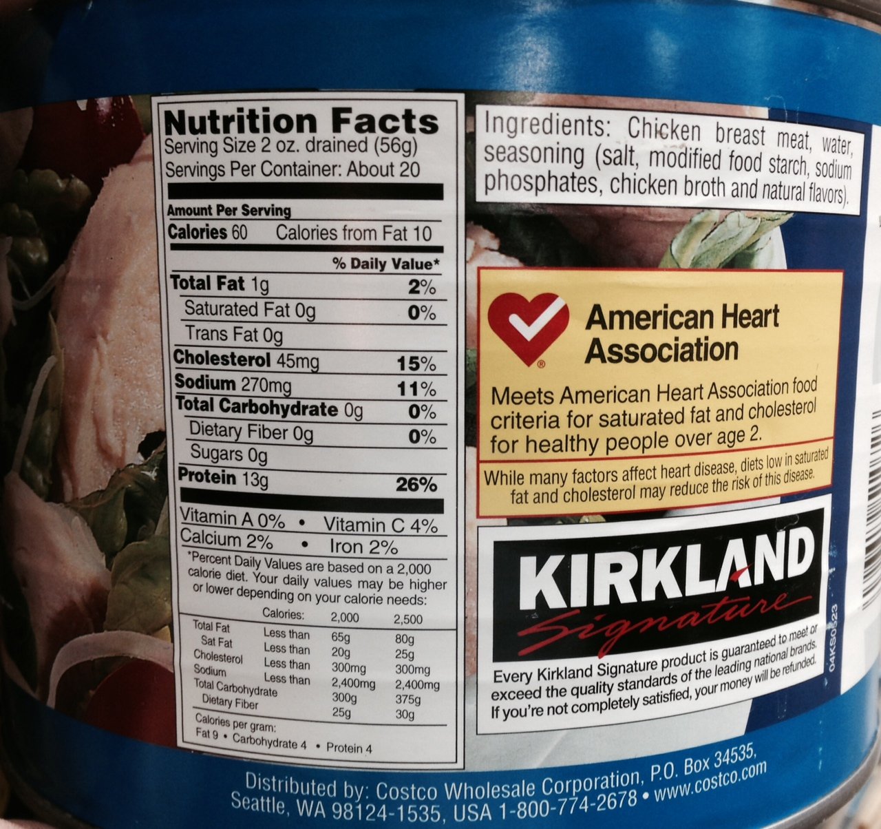 Premium Chunk Chicken Breast 68 Oz. Total