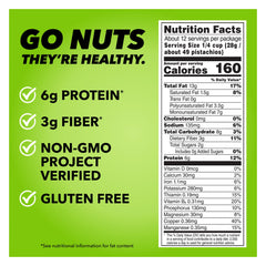 Wonderful Pistachios No Shells, Roasted & Salted Nuts, 12 Ounce Resealable Bag, Protein Snacks, Gluten Free, Healthy Snack