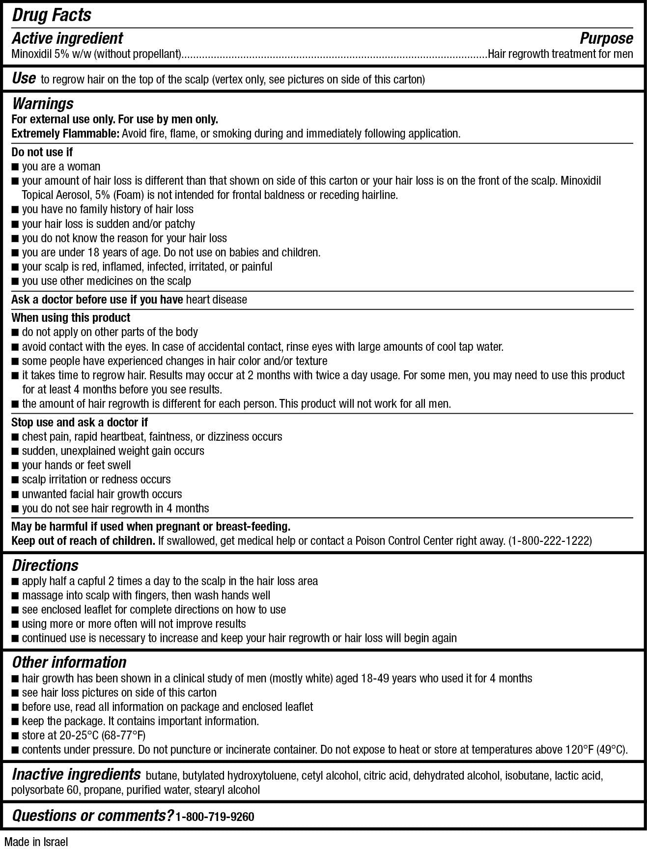 Kirkland Signature Hair Regrowth Minoxidil for Men, 2.11oz (6 Ct) (Pack of 10)