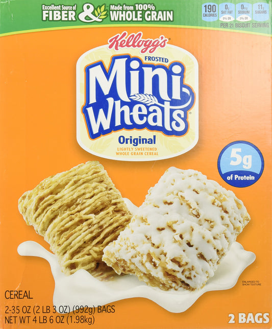 Kelloggs Frosted Whole Grain Mini Wheats, 70-Ounce