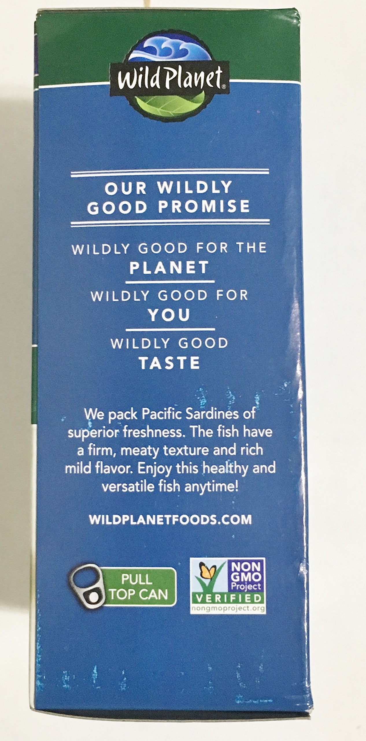 Wild Planet Wild Pacific Sardines in Extra Virgin Olive Oil 4.375oz (Pack of 24)
