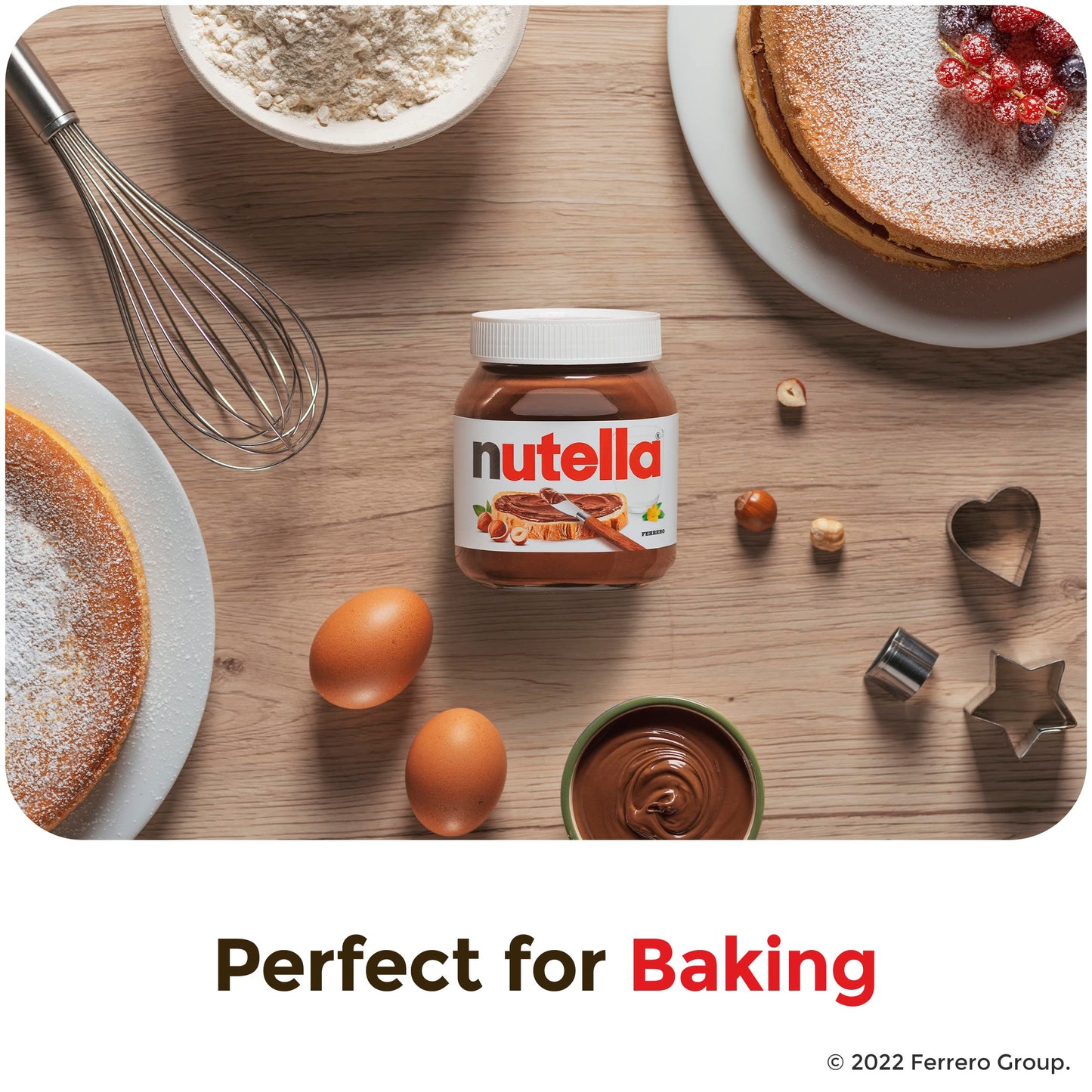 Nutella Hazelnut Spread with Cocoa for Breakfast, 26.5 oz Jar, Bulk 6 Pack