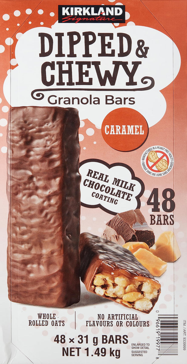 Kirkland Signature Dipped And Chewy Granola Bars, 48 Count (Pack Of 1)