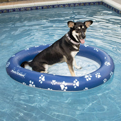 PoolCandy Inflatable Pet Float - Easy Set Up Doggy Pool Floats (Up-to 100LB PAW Large)